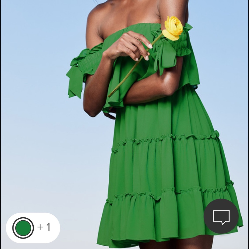 Lulus tiers to my heart green dress